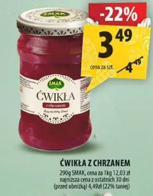 Ćwikła z chrzanem promocja w Arhelan