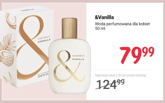 Woda perfumowana dla kobiet &Vanilla Coconut & Vanilla promocja w Rossmann