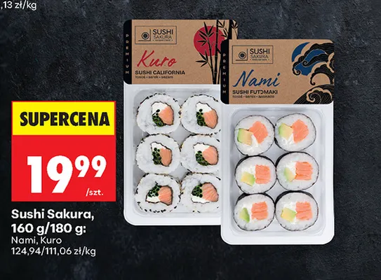 Sushi Sakura Nami promocja w Biedronka