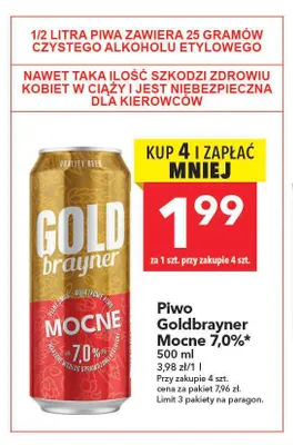 Piwo Goldbrayner Mocne 7,0% promocja w LEWIATAN