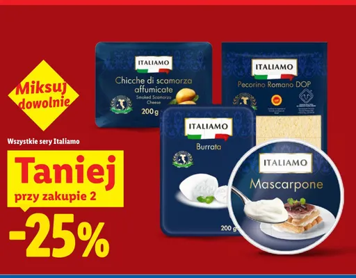 Ser Mascarpone Italiamo promocja w Lidl