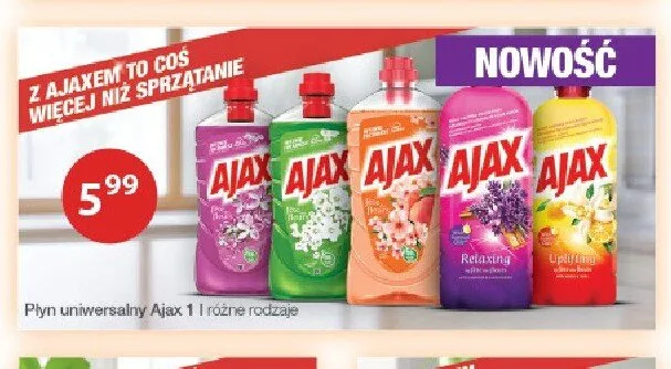 Płyn uniwersalny Ajax 1l promocja w Drogerie Laboo
