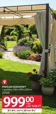 Pawilon ogrodowy promocja w Selgros