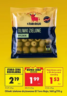 Oliwki zielone drylowane promocja w Biedronka