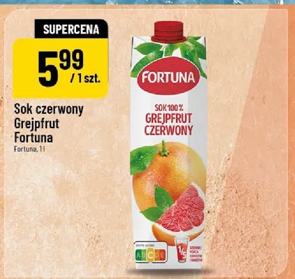 Sok czerwony Grejpfrut promocja w POLOmarket