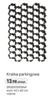 Kratka parkingowa czarna promocja w Castorama