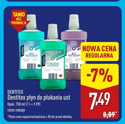 Płyn do płukania ust Dentitex promocja w Aldi