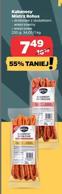 Kabanosy Mistrz Rohus promocja w Netto