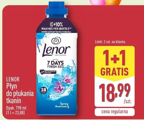 Płyn do płukania tkanin 7 Days Fresh Bed promocja w Aldi