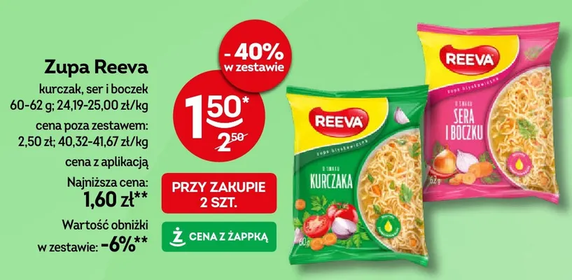 Zupa Reeva ser i boczek promocja w Żabka
