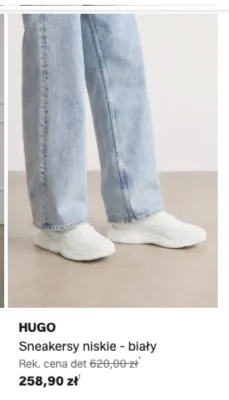 Sneakersy niskie HUGO biały promocja w Lounge by Zalando