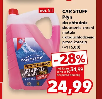 Płyn do chłodnic Car Stuff promocja w Kaufland