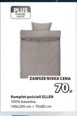 Komplet pościeli flanelowej 160 x 200 + 2x 70 x 80 cm promocja w Jysk
