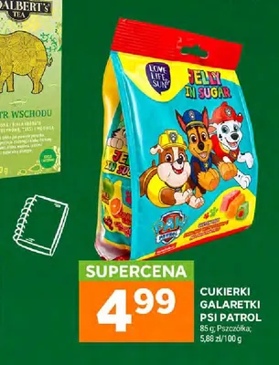 Cukierki galaretki Psi Patrol Pszczółka promocja w Stokrotka