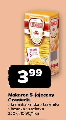Makaron 5-jajeczny Czaniecki promocja w Netto