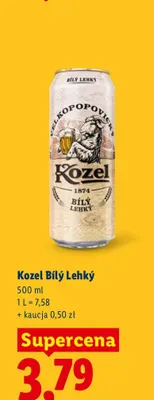 Piwo Kozel Bílý Lehký promocja w Lidl