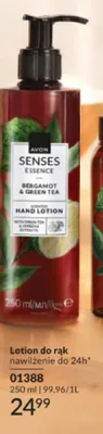 Lotion do rąk Avon Senses Essence Aromatyczna bergamotka i zielona herbata promocja w AVON