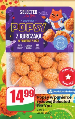 Popsy w panierce ryżowej Selected For You promocja w Dino