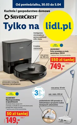 Robot sprzątający ze stacją opróżniającą, 1050 W promocja w Lidl