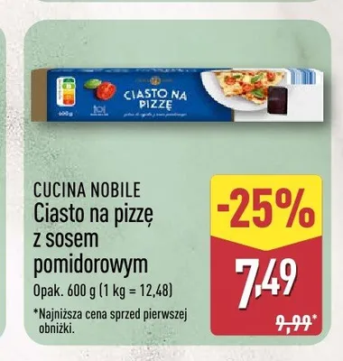 Ciasto na pizzę z sosem pomidorowym Cucina Nobile promocja w Aldi