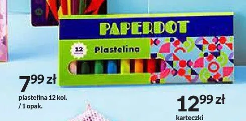 Plastelina Paperdot 12 kolorów promocja w Empik