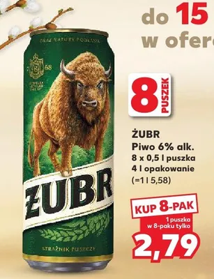 Piwo 6% alk. promocja w Kaufland