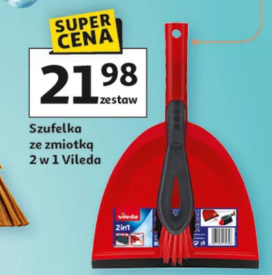 Szufelka ze zmiotką 2 w 1 promocja w Auchan
