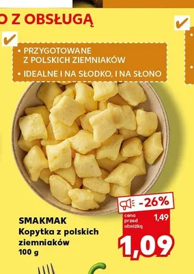 Kopytka z polskich ziemniaków Smakmak promocja w Kaufland