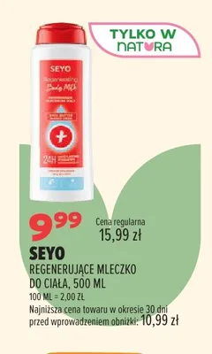 Regenerujące mleczko do ciała Seyo promocja w Drogerie Natura