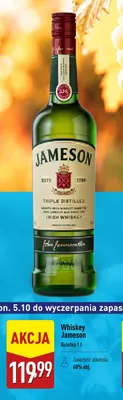 Whiskey Jameson promocja w Aldi