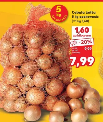 Cebula żółta promocja w Kaufland