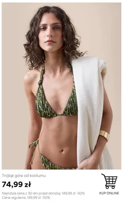 Trójkąt góra od kostiumu Calzedonia promocja w Calzedonia