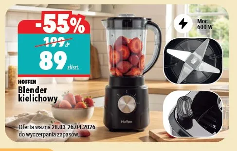 Blender kielichowy Hoffen promocja w Biedronka Home