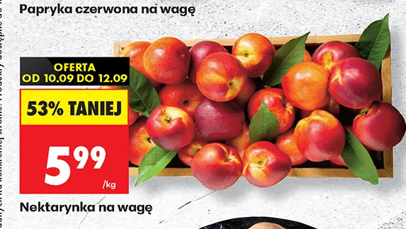 Nektarynki promocja w Biedronka
