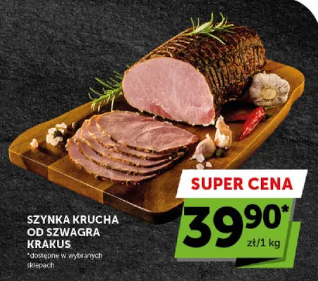 Szynka krucha od Szwagra Krakus promocja w Euro Sklep