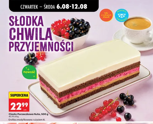 Ciasto Porzeczkowa Nuta promocja w Biedronka