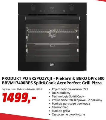 Piekarnik BEKO bPro500 Split&Cook AeroPerfect promocja w Media Markt