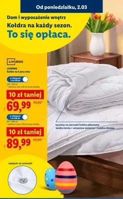 Kołdra na 4 pory roku 140×200cm promocja w Lidl