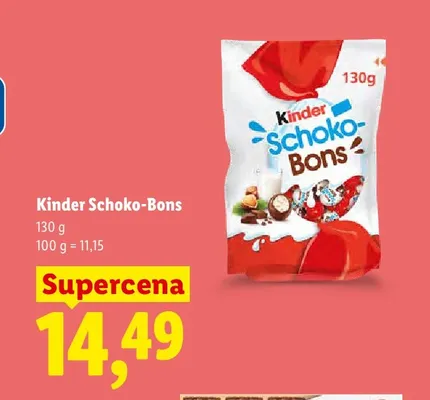 Cukierki Kinder Schoko-Bons promocja w Lidl
