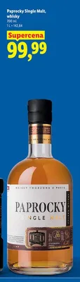 Whisky Paprocky Single Malt promocja w Lidl