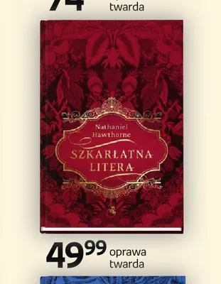 Książka Szkarłatna litera Nathaniel Hawthorne oprawa twarda W.A.B. promocja w Empik