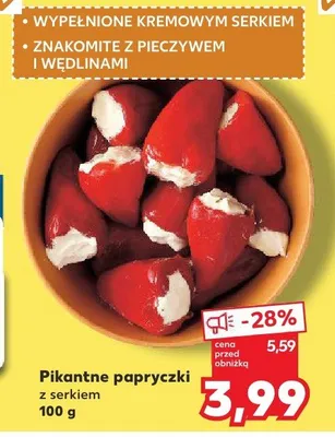 Papryka pikantna z serkiem promocja w Kaufland