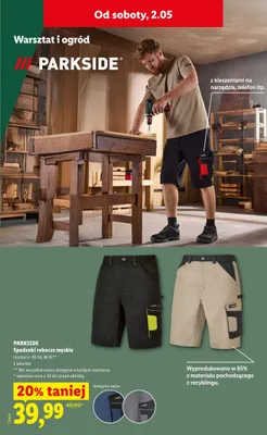 Spodenki robocze męskie promocja w Lidl