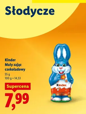 Mały zając czekoladowy promocja w Lidl