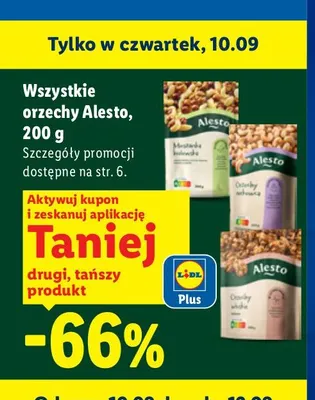 Orzechy Alesto promocja w Lidl