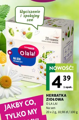 Herbatka ziołowa na sen promocja w Intermarche