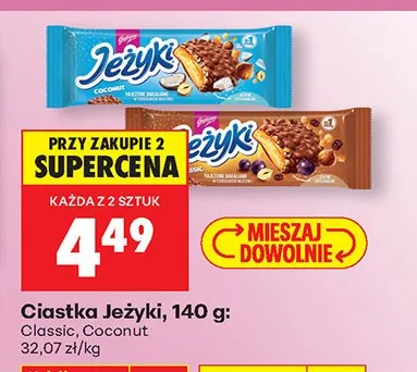 Ciastka Classic Jeżyki promocja w Biedronka