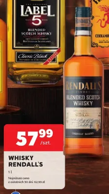 Whisky Rendall's promocja w Stokrotka