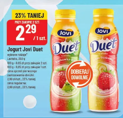 Jogurt Duet promocja w POLOmarket