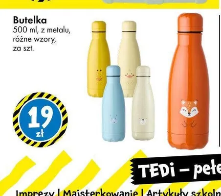 Butelka metalowa 500 ml promocja w Tedi